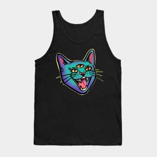 Demonic Cat Hissing Tank Top